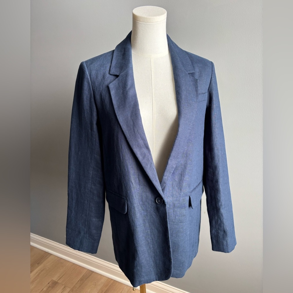 Abercrombie & Fitch Linen Collection 100% Linen Blazer